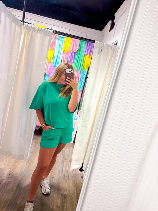 Mineral Washed Short Set